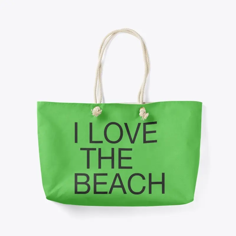 I LOVE THE BEACH TOTE